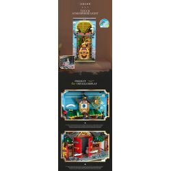 REOBRIX 66029 non  GIÁ SÁCH CHẾ ĐỘ XEM PHỐ NINJA WORLD bộ đồ chơi xếp lắp ráp ghép mô hình Modular Buildings Mô Hình Nhà Cửa 3086 khối