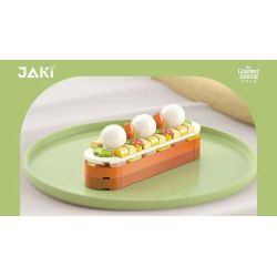 JAKI JK5628 5628 non  CHUA CAY bộ đồ chơi xếp lắp ráp ghép mô hình THE GOURMET JOURNAL FRUIT TART