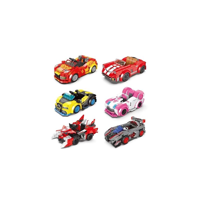 XINGBAO XB non Lego XE ĐUA MOON SHADOW CABRIOLET SPYDER REGAL DI CHIRON ROSE MARSHMALLOW CRIMSON TIP KAGUYA METEOR bộ đồ chơi xếp lắp ráp ghép mô hình Crazy Racing Đua Xe Điên Loạn 865 khối