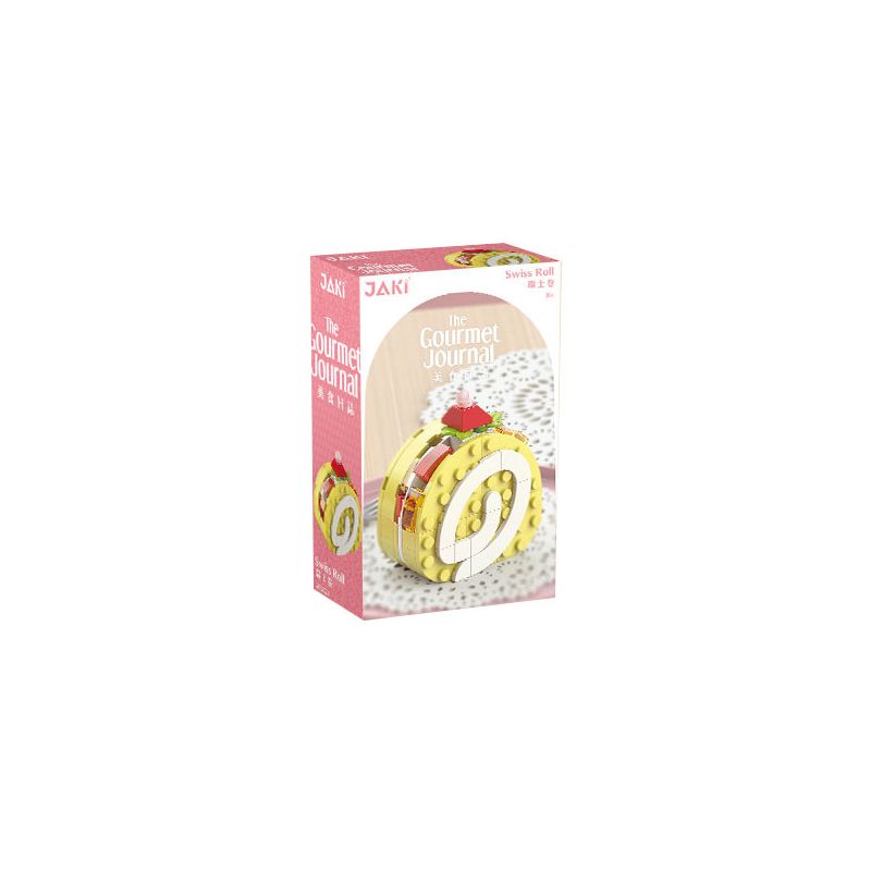 JAKI JK5627 5627 non Lego TRỨNG CUỘN THỤY SĨ bộ đồ chơi xếp lắp ráp ghép mô hình THE GOURMET JOURNAL SWISS ROLL