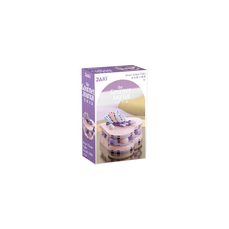 JAKI JK5626 5626 non Lego BÁNH NHO KHÔ TÌNH YÊU bộ đồ chơi xếp lắp ráp ghép mô hình HEART GRAPE CAKE