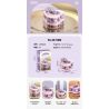 JAKI JK5626 5626 non  BÁNH NHO KHÔ TÌNH YÊU bộ đồ chơi xếp lắp ráp ghép mô hình HEART GRAPE CAKE