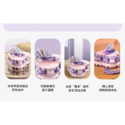 JAKI JK5626 5626 non  BÁNH NHO KHÔ TÌNH YÊU bộ đồ chơi xếp lắp ráp ghép mô hình HEART GRAPE CAKE