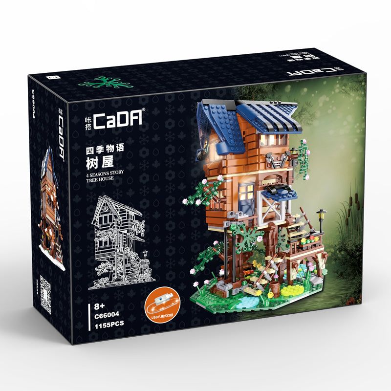CADA DOUBLEE C66004 66004 non  BỐN MÙA bộ đồ chơi xếp lắp ráp ghép mô hình Modular Buildings Mô Hình Nhà Cửa 1155 khối