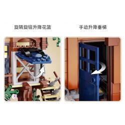 CADA DOUBLEE C66004 66004 non  BỐN MÙA bộ đồ chơi xếp lắp ráp ghép mô hình Modular Buildings Mô Hình Nhà Cửa 1155 khối