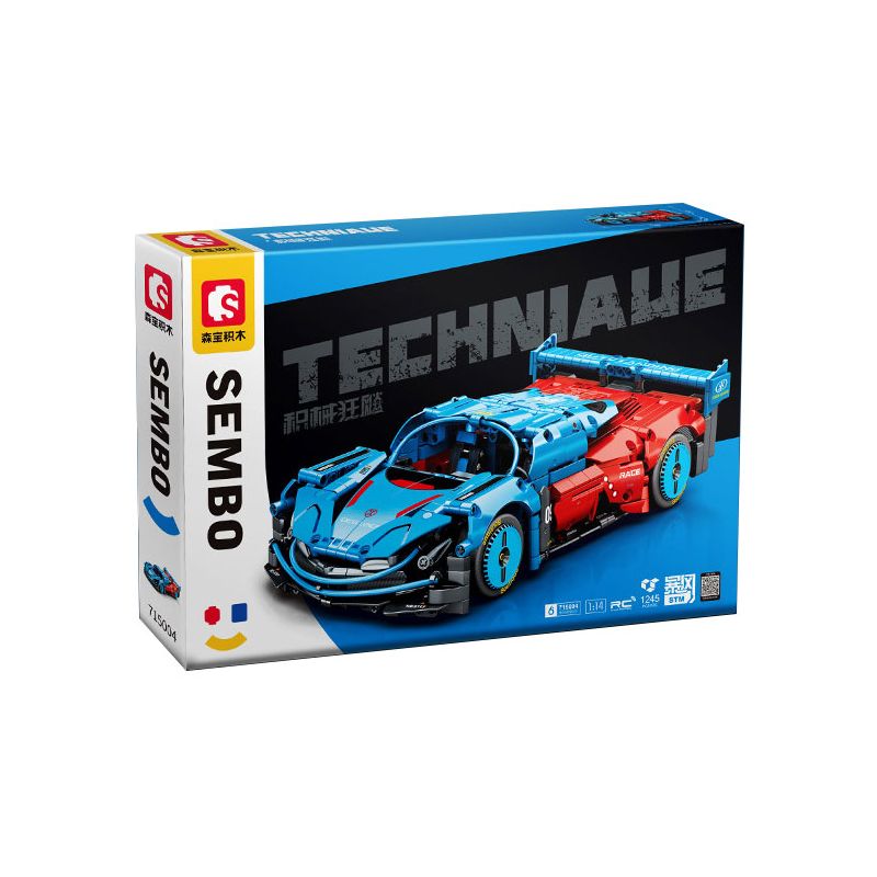 SEMBO WEKKI VIGGI 715004 non  CRAZY GEAR ĐỘNG CƠ GIÓ ÂM THANH XE THỂ THAO MAZDA WIND LAI CONCEPT CAR tỷ lệ 1:14 bộ đồ chơi xếp lắp ráp ghép mô hình  MAZDA FURAI Kỹ Thuật Công Nghệ Cao Mô Hình Phương Tiện 1245 khối