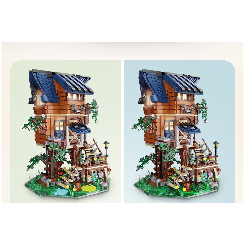 CADA DOUBLEE C66004 66004 non  BỐN MÙA bộ đồ chơi xếp lắp ráp ghép mô hình Modular Buildings Mô Hình Nhà Cửa 1155 khối