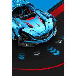 SEMBO WEKKI VIGGI 715004 non  CRAZY GEAR ĐỘNG CƠ GIÓ ÂM THANH XE THỂ THAO MAZDA WIND LAI CONCEPT CAR tỷ lệ 1:14 bộ đồ chơi xếp lắp ráp ghép mô hình  MAZDA FURAI Kỹ Thuật Công Nghệ Cao Mô Hình Phương Tiện 1245 khối