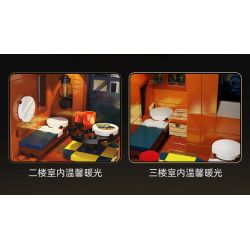 CADA DOUBLEE C66004 66004 non  BỐN MÙA bộ đồ chơi xếp lắp ráp ghép mô hình Modular Buildings Mô Hình Nhà Cửa 1155 khối