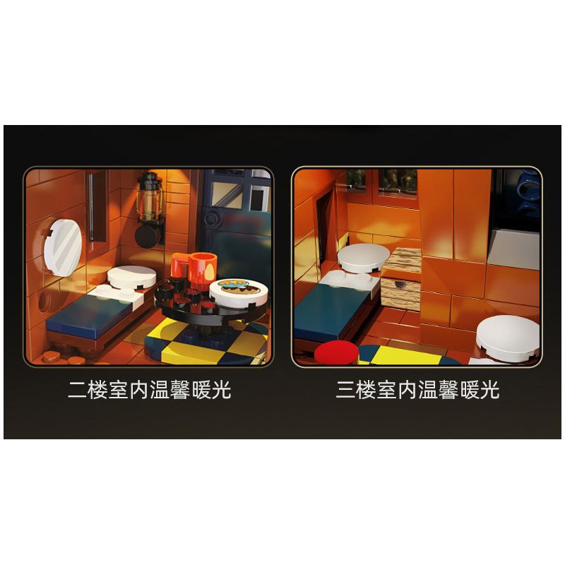 CADA DOUBLEE C66004 66004 non  BỐN MÙA bộ đồ chơi xếp lắp ráp ghép mô hình Modular Buildings Mô Hình Nhà Cửa 1155 khối