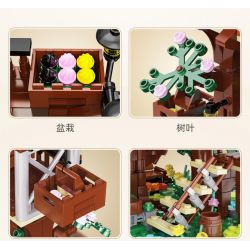 CADA DOUBLEE C66004 66004 non  BỐN MÙA bộ đồ chơi xếp lắp ráp ghép mô hình Modular Buildings Mô Hình Nhà Cửa 1155 khối