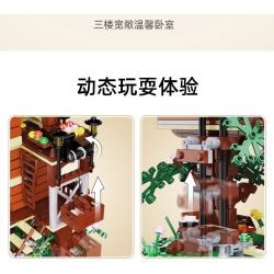 CADA DOUBLEE C66004 66004 non  BỐN MÙA bộ đồ chơi xếp lắp ráp ghép mô hình Modular Buildings Mô Hình Nhà Cửa 1155 khối