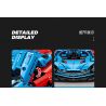 SEMBO WEKKI VIGGI 715004 non  CRAZY GEAR ĐỘNG CƠ GIÓ ÂM THANH XE THỂ THAO MAZDA WIND LAI CONCEPT CAR tỷ lệ 1:14 bộ đồ chơi xếp lắp ráp ghép mô hình  MAZDA FURAI Kỹ Thuật Công Nghệ Cao Mô Hình Phương Tiện 1245 khối