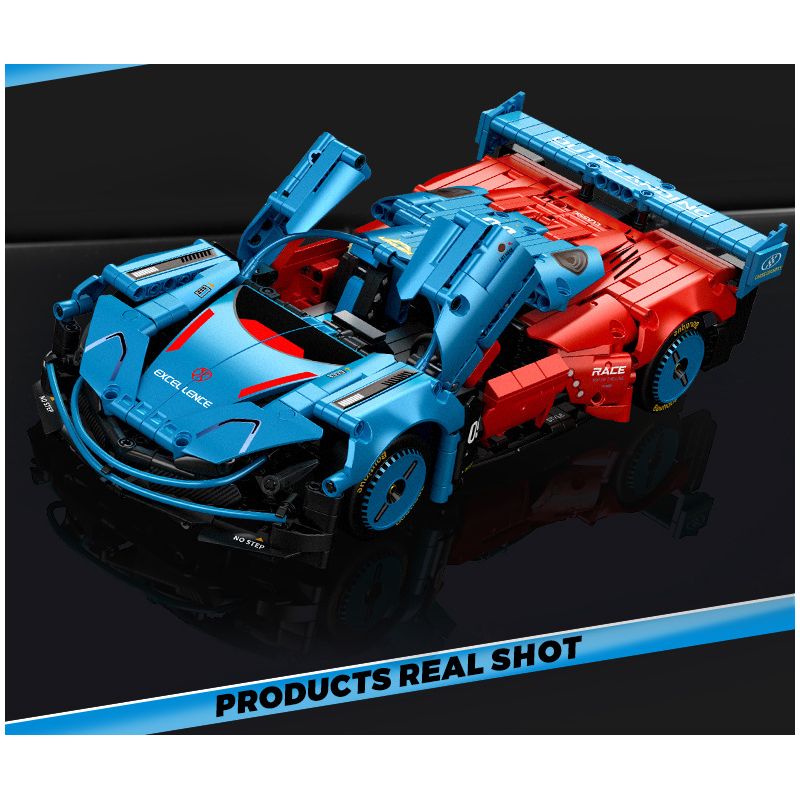 SEMBO WEKKI VIGGI 715004 non  CRAZY GEAR ĐỘNG CƠ GIÓ ÂM THANH XE THỂ THAO MAZDA WIND LAI CONCEPT CAR tỷ lệ 1:14 bộ đồ chơi xếp lắp ráp ghép mô hình  MAZDA FURAI Kỹ Thuật Công Nghệ Cao Mô Hình Phương Tiện 1245 khối