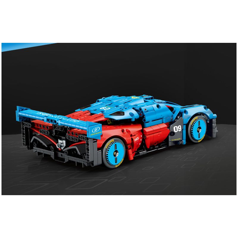 SEMBO WEKKI VIGGI 715004 non  CRAZY GEAR ĐỘNG CƠ GIÓ ÂM THANH XE THỂ THAO MAZDA WIND LAI CONCEPT CAR tỷ lệ 1:14 bộ đồ chơi xếp lắp ráp ghép mô hình  MAZDA FURAI Kỹ Thuật Công Nghệ Cao Mô Hình Phương Tiện 1245 khối