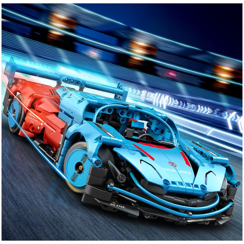 SEMBO WEKKI VIGGI 715004 non  CRAZY GEAR ĐỘNG CƠ GIÓ ÂM THANH XE THỂ THAO MAZDA WIND LAI CONCEPT CAR tỷ lệ 1:14 bộ đồ chơi xếp lắp ráp ghép mô hình  MAZDA FURAI Kỹ Thuật Công Nghệ Cao Mô Hình Phương Tiện 1245 khối