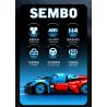 SEMBO WEKKI VIGGI 715004 non  CRAZY GEAR ĐỘNG CƠ GIÓ ÂM THANH XE THỂ THAO MAZDA WIND LAI CONCEPT CAR tỷ lệ 1:14 bộ đồ chơi xếp lắp ráp ghép mô hình  MAZDA FURAI Kỹ Thuật Công Nghệ Cao Mô Hình Phương Tiện 1245 khối