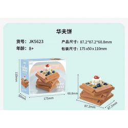 JAKI JK5623 5623 non  BÁNH QUẾ bộ đồ chơi xếp lắp ráp ghép mô hình THE GOURMET JOURNAL CLASSIC WAFFLE