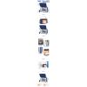 ZHEGAO 00316 non  CỬA HÀNG CẢNH ĐƯỜNG PHỐ bộ đồ chơi xếp lắp ráp ghép mô hình BAG SHOP 378 khối