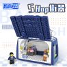 ZHEGAO 00316 non  CỬA HÀNG CẢNH ĐƯỜNG PHỐ bộ đồ chơi xếp lắp ráp ghép mô hình BAG SHOP 378 khối