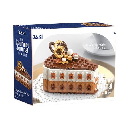 JAKI JK5621 5621 non  SÔCÔLA MILLE-FEUILLE bộ đồ chơi xếp lắp ráp ghép mô hình THE GOURMET JOURNAL CHOCO LAYER CAKE