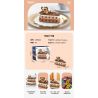 JAKI JK5621 5621 non  SÔCÔLA MILLE-FEUILLE bộ đồ chơi xếp lắp ráp ghép mô hình THE GOURMET JOURNAL CHOCO LAYER CAKE