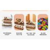 JAKI JK5621 5621 non  SÔCÔLA MILLE-FEUILLE bộ đồ chơi xếp lắp ráp ghép mô hình THE GOURMET JOURNAL CHOCO LAYER CAKE