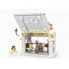 ZHEGAO 00315 non  CAMERK BUCKLE STREET VIEW bộ đồ chơi xếp lắp ráp ghép mô hình BAG SHOP 380 khối