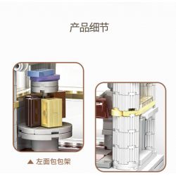 ZHEGAO 00315 non  CAMERK BUCKLE STREET VIEW bộ đồ chơi xếp lắp ráp ghép mô hình BAG SHOP 380 khối