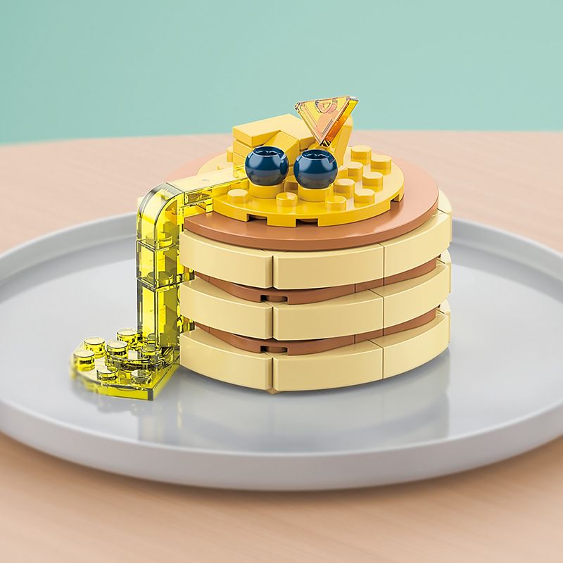 JAKI JK5619 5619 non  BÁNH NƯỚNG XỐP bộ đồ chơi xếp lắp ráp ghép mô hình THE GOURMET JOURNAL PANCAKE