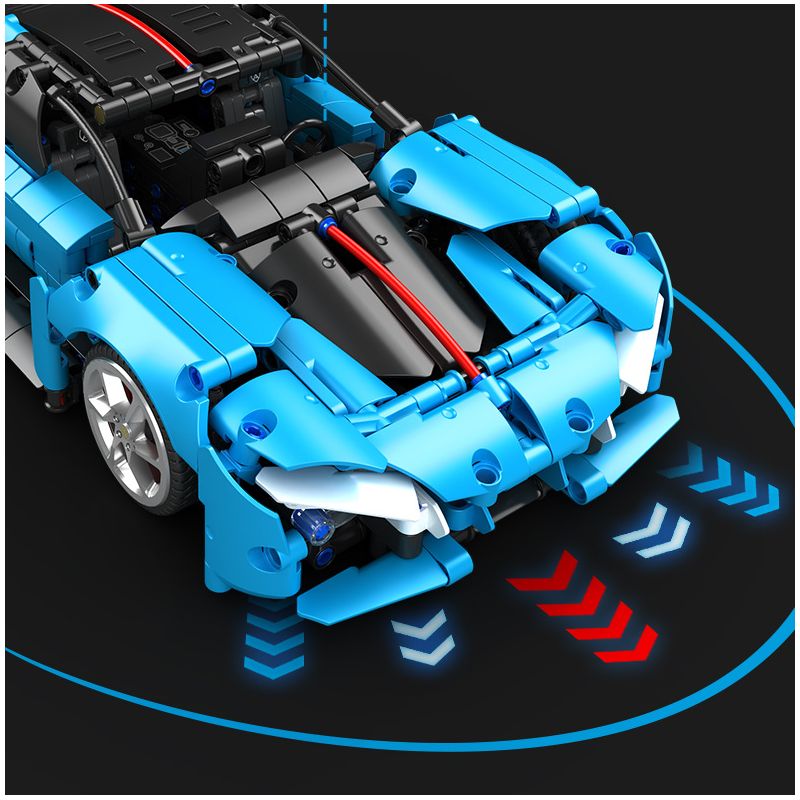 SEMBO WEKKI VIGGI 715003 non  TÍCH LŨY VŨ KHÍ XE THỂ THAO HONGQI S9 tỷ lệ 1:14 bộ đồ chơi xếp lắp ráp ghép mô hình  Kỹ Thuật Công Nghệ Cao Mô Hình Phương Tiện 1080 khối