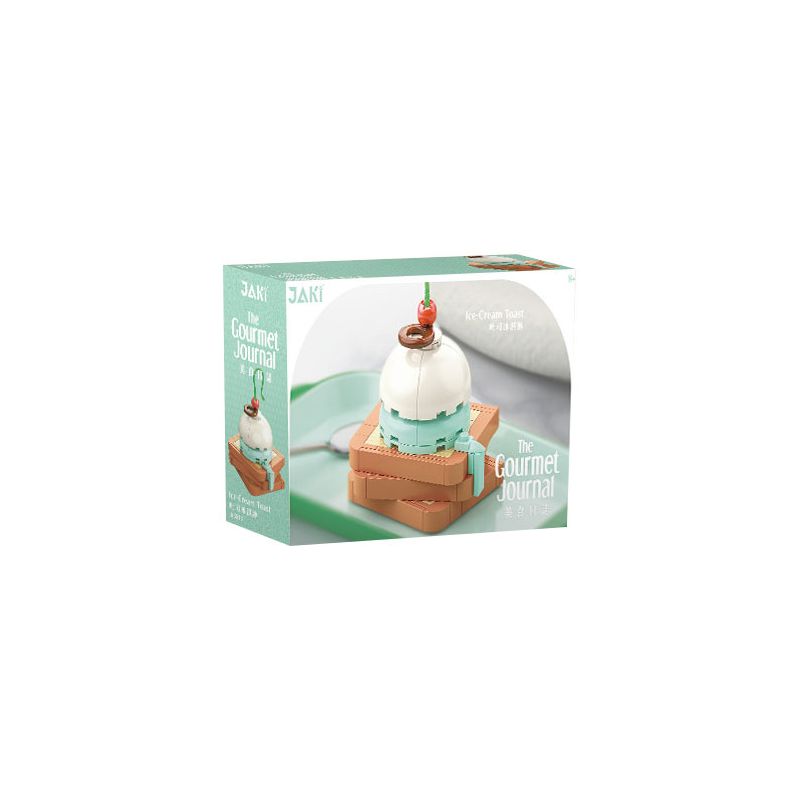 JAKI JK5618 5618 non Lego KEM NƯỚNG bộ đồ chơi xếp lắp ráp ghép mô hình THE GOURMET JOURNAL ICE-CREAM TOAST