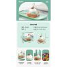 JAKI JK5618 5618 non  KEM NƯỚNG bộ đồ chơi xếp lắp ráp ghép mô hình THE GOURMET JOURNAL ICE-CREAM TOAST