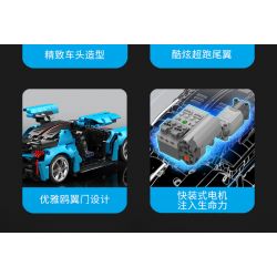 SEMBO WEKKI VIGGI 715003 non  TÍCH LŨY VŨ KHÍ XE THỂ THAO HONGQI S9 tỷ lệ 1:14 bộ đồ chơi xếp lắp ráp ghép mô hình  Kỹ Thuật Công Nghệ Cao Mô Hình Phương Tiện 1080 khối