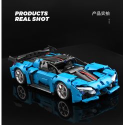 SEMBO WEKKI VIGGI 715003 non  TÍCH LŨY VŨ KHÍ XE THỂ THAO HONGQI S9 tỷ lệ 1:14 bộ đồ chơi xếp lắp ráp ghép mô hình  Kỹ Thuật Công Nghệ Cao Mô Hình Phương Tiện 1080 khối