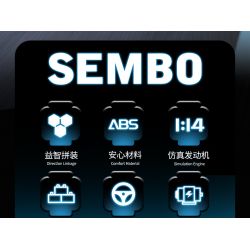 SEMBO WEKKI VIGGI 715003 non  TÍCH LŨY VŨ KHÍ XE THỂ THAO HONGQI S9 tỷ lệ 1:14 bộ đồ chơi xếp lắp ráp ghép mô hình  Kỹ Thuật Công Nghệ Cao Mô Hình Phương Tiện 1080 khối