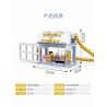 ZHEGAO 00313 non  CHUỖI CẢNH ĐƯỜNG PHỐ bộ đồ chơi xếp lắp ráp ghép mô hình BAG SHOP 382 khối