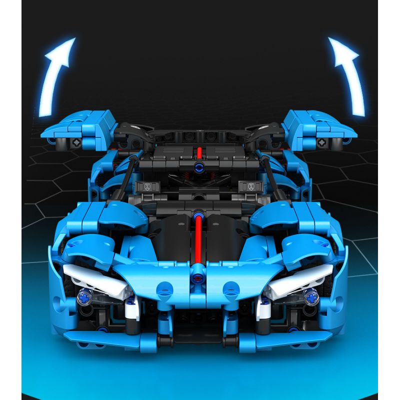 SEMBO WEKKI VIGGI 715003 non  TÍCH LŨY VŨ KHÍ XE THỂ THAO HONGQI S9 tỷ lệ 1:14 bộ đồ chơi xếp lắp ráp ghép mô hình  Kỹ Thuật Công Nghệ Cao Mô Hình Phương Tiện 1080 khối