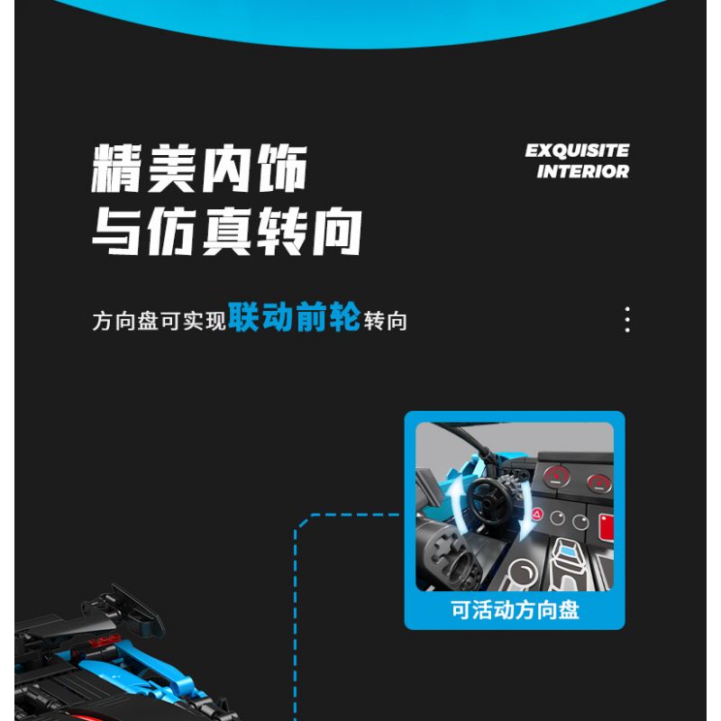SEMBO WEKKI VIGGI 715003 non  TÍCH LŨY VŨ KHÍ XE THỂ THAO HONGQI S9 tỷ lệ 1:14 bộ đồ chơi xếp lắp ráp ghép mô hình  Kỹ Thuật Công Nghệ Cao Mô Hình Phương Tiện 1080 khối