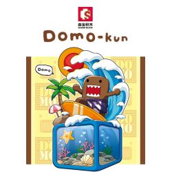 SEMBO 612500 non  NGƯỜI LƯỚT SÓNG bộ đồ chơi xếp lắp ráp ghép mô hình 408 khối