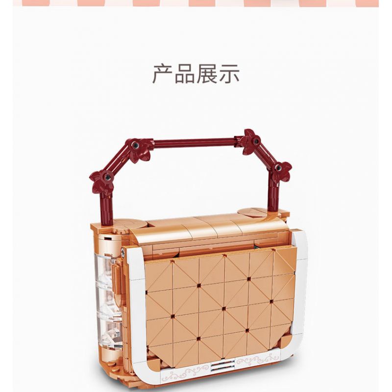 ZHEGAO 00311 non  VIEW ĐƯỜNG PHỐ LINGER bộ đồ chơi xếp lắp ráp ghép mô hình BAG SHOP 344 khối