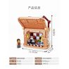 ZHEGAO 00311 non  VIEW ĐƯỜNG PHỐ LINGER bộ đồ chơi xếp lắp ráp ghép mô hình BAG SHOP 344 khối