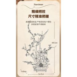 QIZHILE 92038 non  HOA THUỶ TIÊN VÀNG bộ đồ chơi xếp lắp ráp ghép mô hình Flowers NARCISSUS 800 khối QIZHILE 92038 non  HOA THUỶ TIÊN VÀNG bộ đồ chơi xếp lắp ráp ghép mô hình Flowers NARCISSUS 800 khối