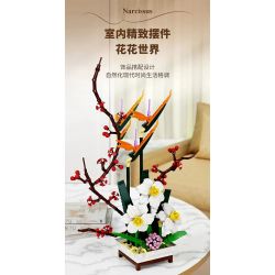 QIZHILE 92038 non  HOA THUỶ TIÊN VÀNG bộ đồ chơi xếp lắp ráp ghép mô hình Flowers NARCISSUS 800 khối QIZHILE 92038 non  HOA THUỶ TIÊN VÀNG bộ đồ chơi xếp lắp ráp ghép mô hình Flowers NARCISSUS 800 khối