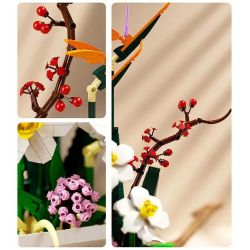 QIZHILE 92038 non  HOA THUỶ TIÊN VÀNG bộ đồ chơi xếp lắp ráp ghép mô hình Flowers NARCISSUS 800 khối QIZHILE 92038 non  HOA THUỶ TIÊN VÀNG bộ đồ chơi xếp lắp ráp ghép mô hình Flowers NARCISSUS 800 khối