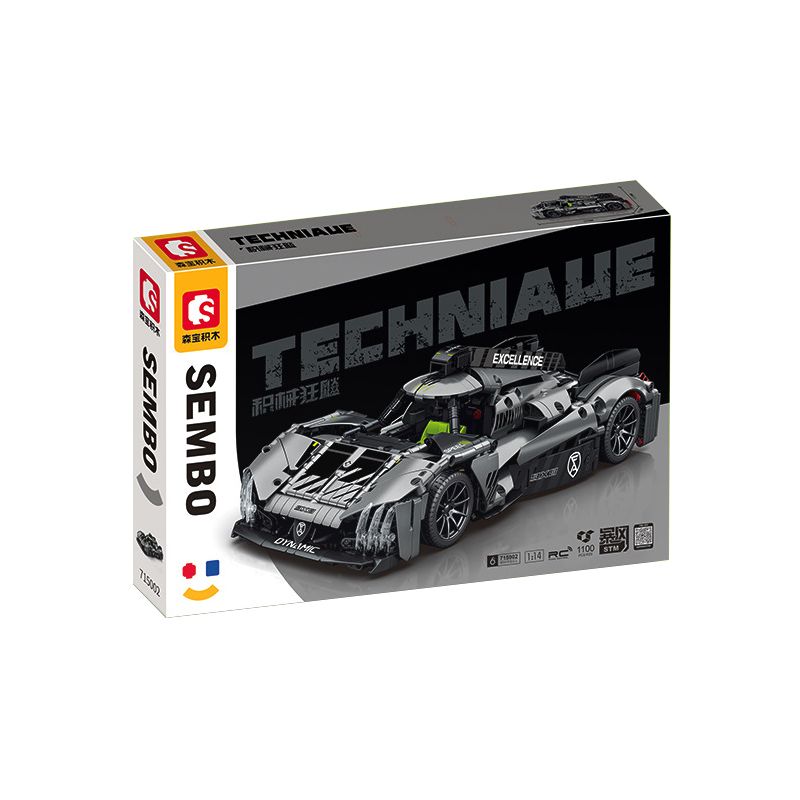 SEMBO WEKKI VIGGI 715002 non  CRAZY GEAR XE THỂ THAO CHIẾN BINH PEUGEOT 1:14 tỷ lệ 1:14 bộ đồ chơi xếp lắp ráp ghép mô hình  Kỹ Thuật Công Nghệ Cao Mô Hình Phương Tiện 1100 khối