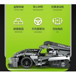 SEMBO WEKKI VIGGI 715002 non  CRAZY GEAR XE THỂ THAO CHIẾN BINH PEUGEOT 1:14 tỷ lệ 1:14 bộ đồ chơi xếp lắp ráp ghép mô hình  Kỹ Thuật Công Nghệ Cao Mô Hình Phương Tiện 1100 khối