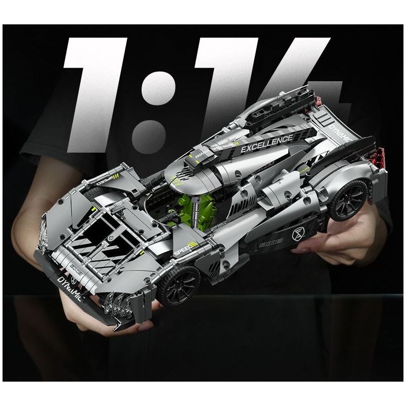 SEMBO WEKKI VIGGI 715002 non  CRAZY GEAR XE THỂ THAO CHIẾN BINH PEUGEOT 1:14 tỷ lệ 1:14 bộ đồ chơi xếp lắp ráp ghép mô hình  Kỹ Thuật Công Nghệ Cao Mô Hình Phương Tiện 1100 khối