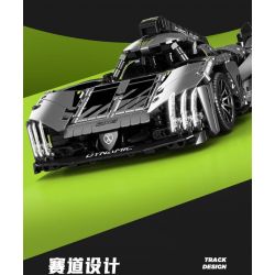 SEMBO WEKKI VIGGI 715002 non  CRAZY GEAR XE THỂ THAO CHIẾN BINH PEUGEOT 1:14 tỷ lệ 1:14 bộ đồ chơi xếp lắp ráp ghép mô hình  Kỹ Thuật Công Nghệ Cao Mô Hình Phương Tiện 1100 khối