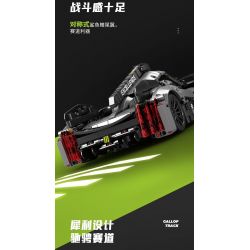 SEMBO WEKKI VIGGI 715002 non  CRAZY GEAR XE THỂ THAO CHIẾN BINH PEUGEOT 1:14 tỷ lệ 1:14 bộ đồ chơi xếp lắp ráp ghép mô hình  Kỹ Thuật Công Nghệ Cao Mô Hình Phương Tiện 1100 khối